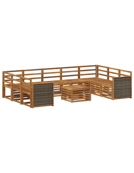 Set divani Legno di Acacia Massello