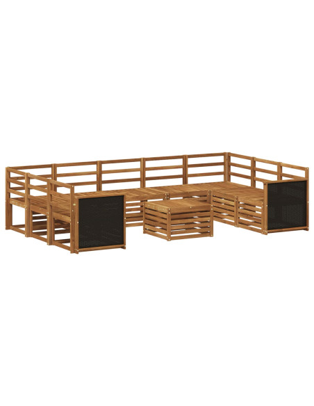 Set divani Legno di Acacia Massello