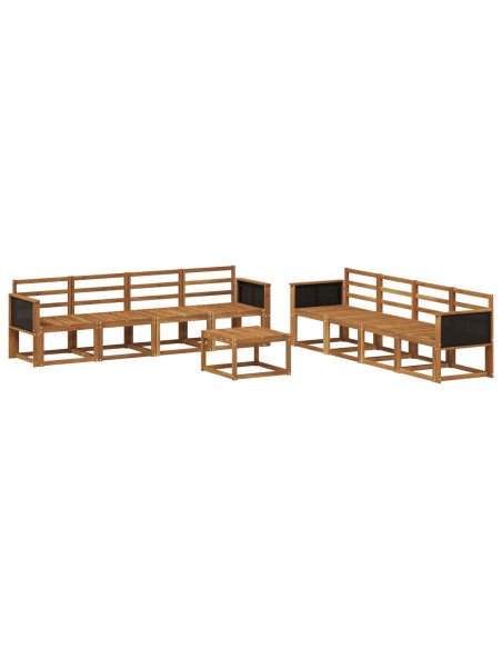 Set di divani da esterno 7 pcs Naturale