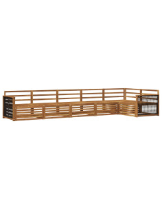 Set di divani da esterno 6 pcs Naturale