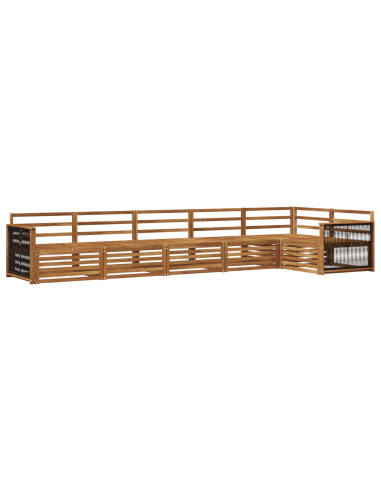 Set di divani da esterno 6 pcs Naturale