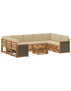 Set divani Legno di Acacia Massello