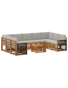 Set divani Legno di Acacia Massello