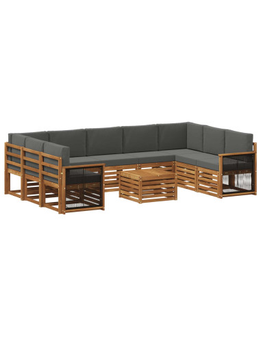 Set divani Legno di Acacia Massello
