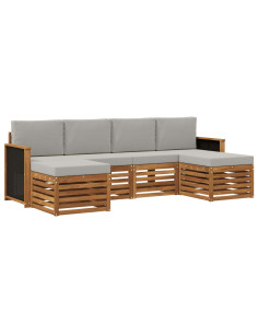 Set divani Legno di Acacia Massello
