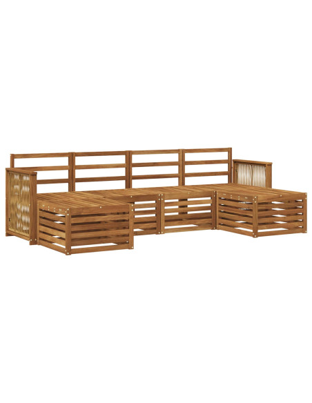 Set divani Legno di Acacia Massello