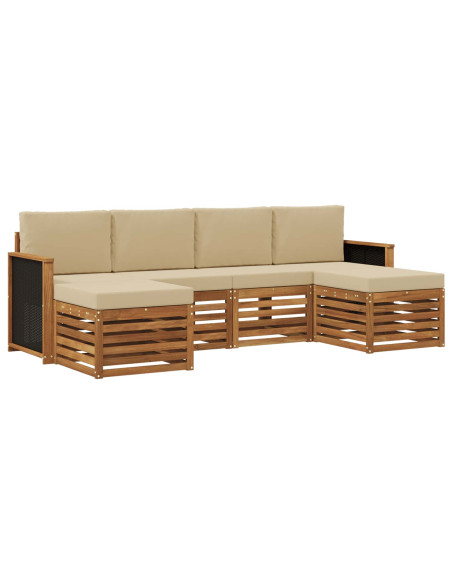 Set divani Legno di Acacia Massello