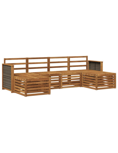 Set divani Legno di Acacia Massello
