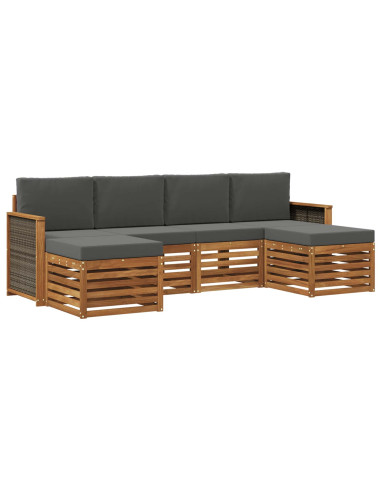 Set divani Legno di Acacia Massello