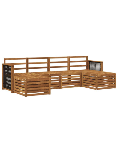 Set divani Legno di Acacia Massello