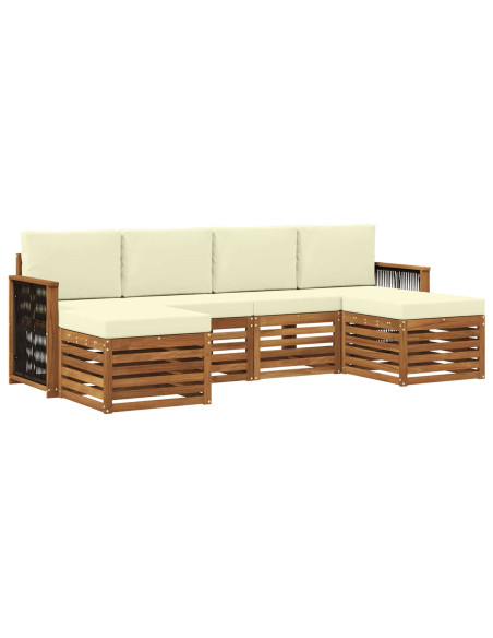Set divani Legno di Acacia Massello