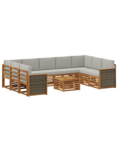 Set divani Legno di Acacia Massello