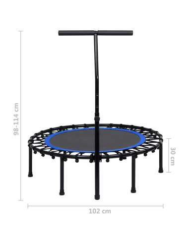 Trampolino da Fitness con Manico 102 cm