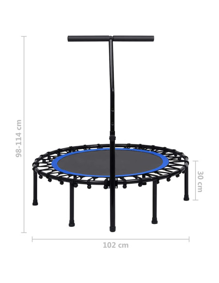 Trampolino da Fitness con Manico 102 cm