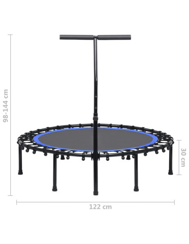 Trampolino da Fitness con Manico 122 cm