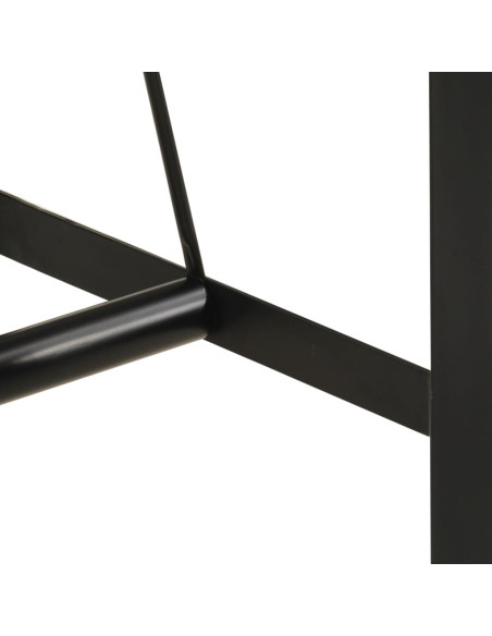 Tavolino da Bar 150x70x107cm Legno Massello di Recupero e Ferro