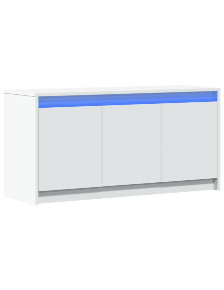 Mobile Porta TV con LED Bianco 100x34x50 cm in Truciolato