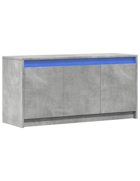 Mobile Porta TV con LED Grigio Cemento 100x34x50 cm Truciolato