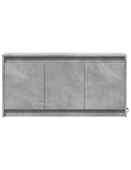 Mobile Porta TV con LED Grigio Cemento 100x34x50 cm Truciolato