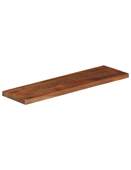 Piano Tavolo 120x30x2,5 cm Rettangolare in Massello di Recupero