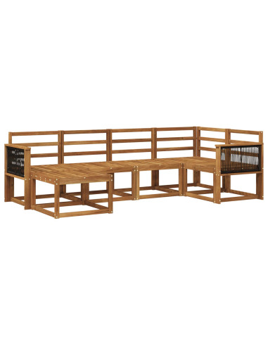 Set di divani da esterno 6 pcs Naturale