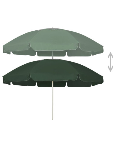 Ombrellone da Spiaggia Verde 240 cm