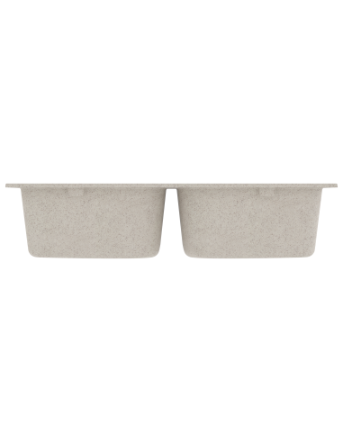 Lavello da cucina Beige 76 x 48 x 30 cm Quarzo e Resina