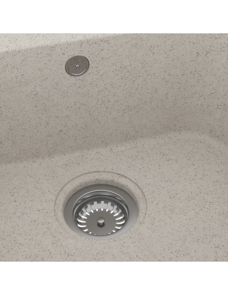 Lavello da cucina Beige 76 x 48 x 30 cm Quarzo e Resina