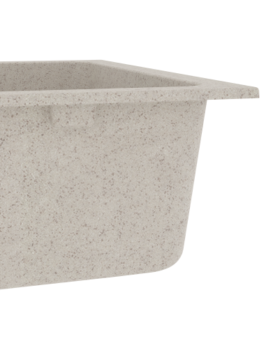 Lavello da cucina Beige 76 x 48 x 30 cm Quarzo e Resina