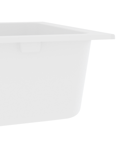 Lavello da cucina Bianco 76 x 48 x 30 cm Quarzo e Resina