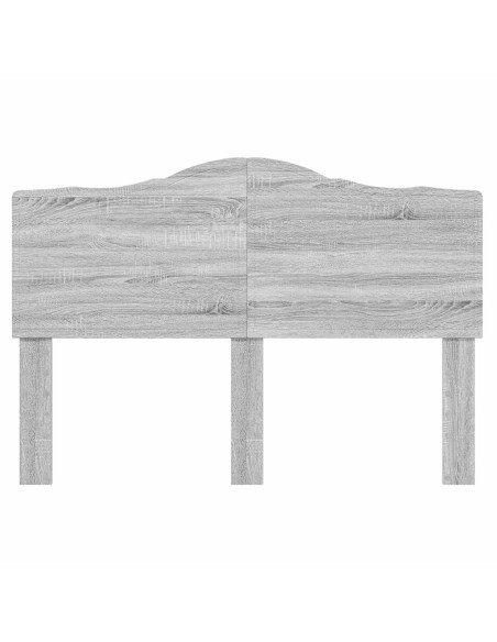 Testiera con testiera Grigio Sonoma 150 cm Legno multistrato