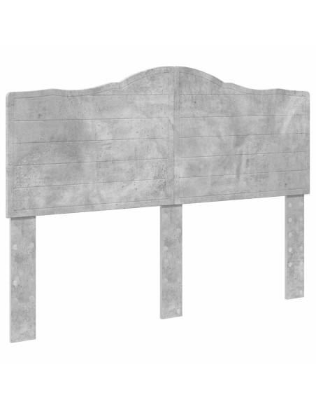 Testiera con testiera Grigio cemento 140 cm Legno multistrato