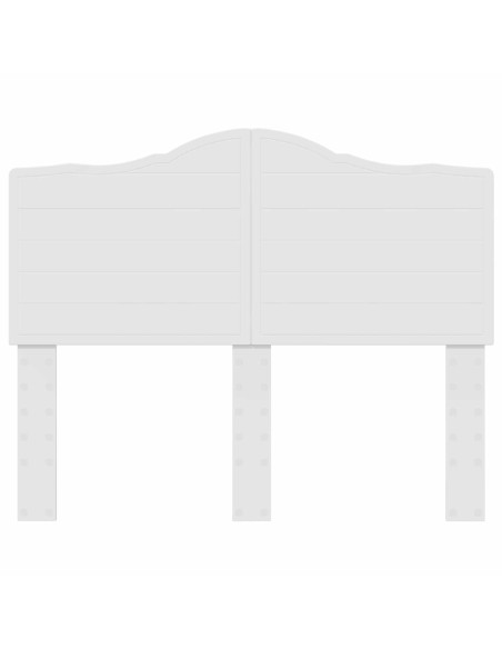 Testiera con testiera Bianco 135 cm Legno multistrato