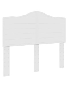 Testiera con testiera Bianco Lucido 135 cm Legno multistrato 2
