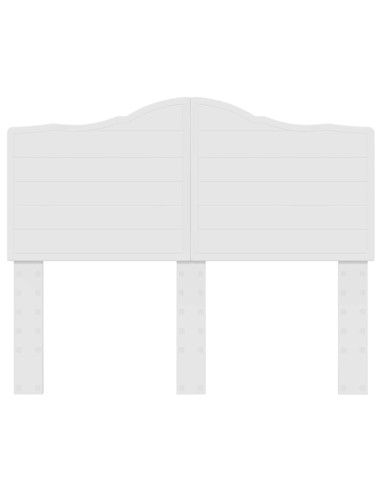 Testiera con testiera Bianco Lucido 135 cm Legno multistrato