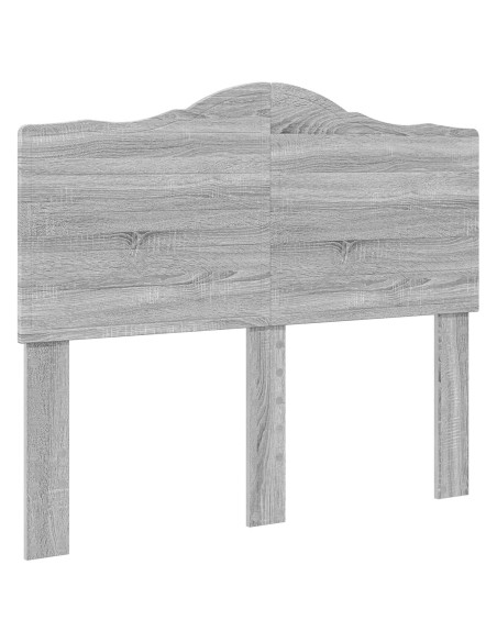 Testiera con testiera Grigio Sonoma 135 cm Legno multistrato