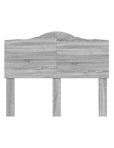 Testiera con testiera Grigio Sonoma 135 cm Legno multistrato
