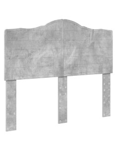 Testiera con testiera Grigio cemento 120 cm Legno multistrato 2
