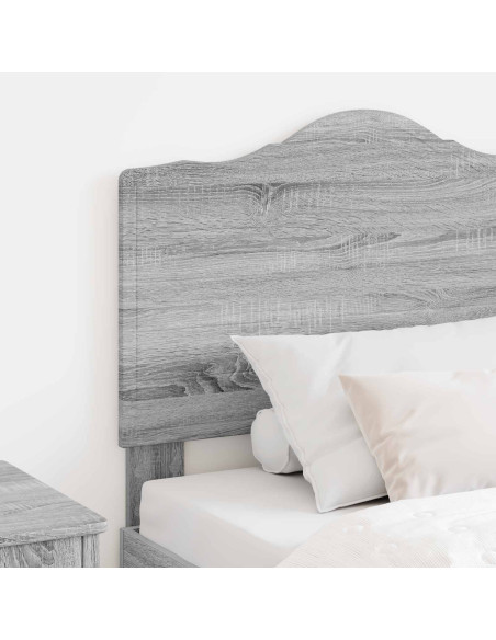 Testiera con testiera Grigio Sonoma 100 cm Legno multistrato