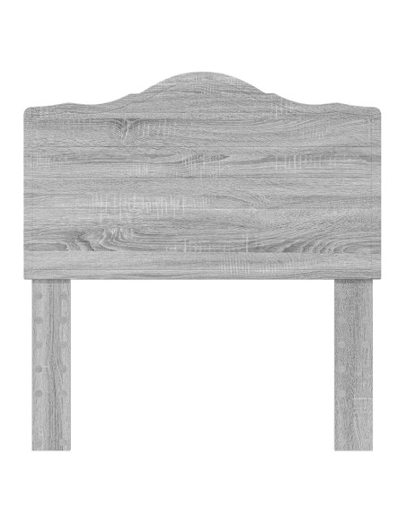 Testiera con testiera Grigio Sonoma 100 cm Legno multistrato