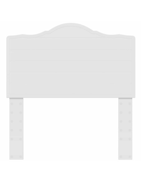 Testiera con testiera Bianco 75 cm Legno multistrato