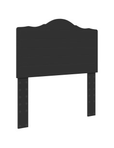 Testiera con testiera Rovere Nero 75 cm Legno multistrato 2