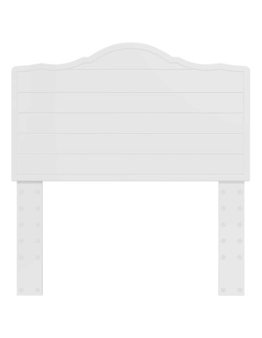 Testiera con testiera Bianco Lucido 75 cm Legno multistrato