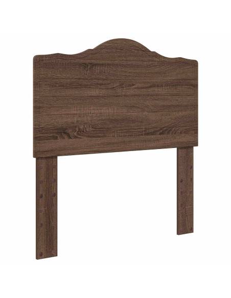 Testiera con testiera Rovere Marrone 75 cm Legno multistrato