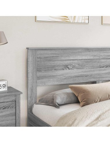 Testiera con testiera Grigio Sonoma 180 cm Legno multistrato