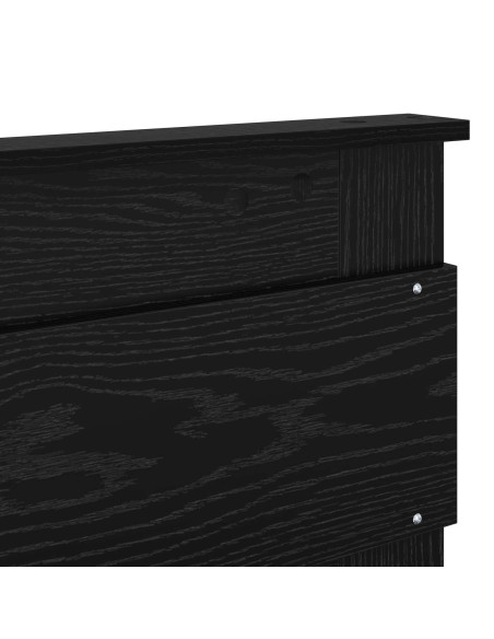 Testiera con testiera Rovere Nero 135 cm Legno multistrato