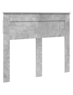 Testiera con testiera Grigio cemento 135 cm Legno multistrato 2