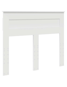 Testiera con testiera Bianco 120 cm Legno multistrato 2