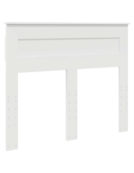 Testiera con testiera Bianco 120 cm Legno multistrato