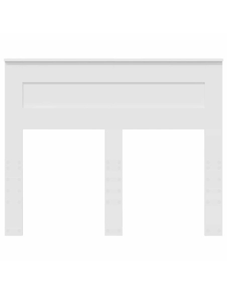 Testiera con testiera Bianco 120 cm Legno multistrato